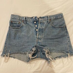 Levi’s 501 High Waisted Denim Short